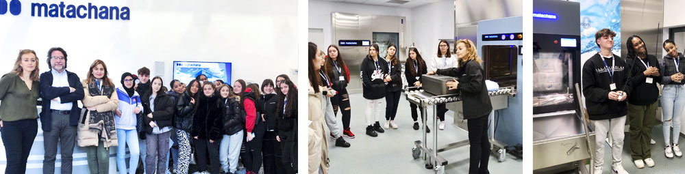 VISIT OF THE STUDENTS OF THE INSTITUT LES VINYES HEALTH UNIT FROM STA. COLOMA DE GRAMENET